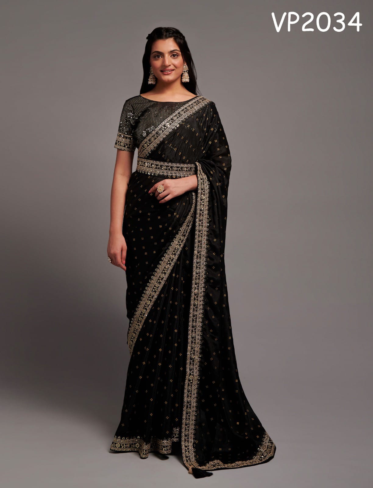 Women's Chinon saree