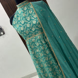 Trendy Banarasi Jacquard Gown