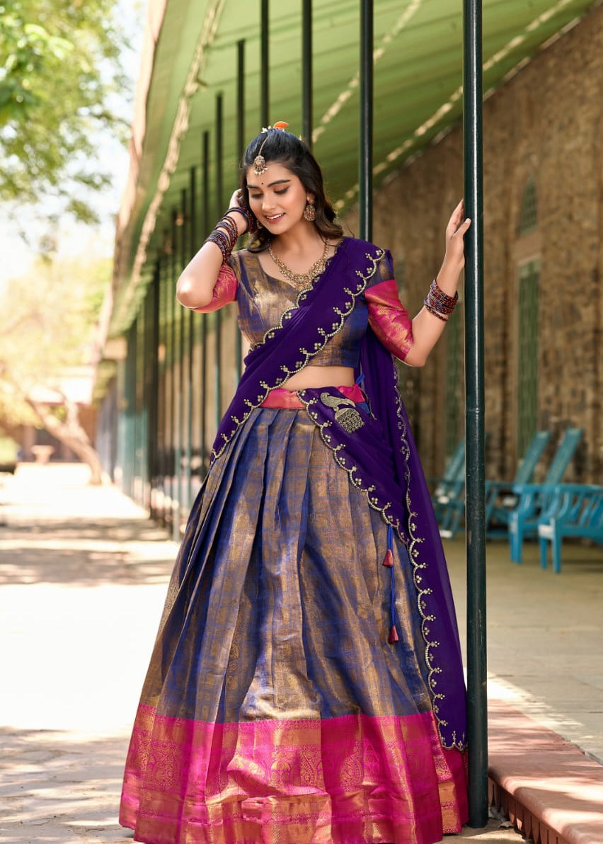 Luxury Kanchivaram Silk Lehenga