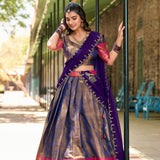 Luxury Kanchivaram Silk Lehenga