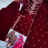 Designer Maroon Partylook Suit