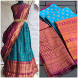 Trending half half silk saree