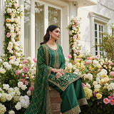 Green Partylook Embroiderd Suit