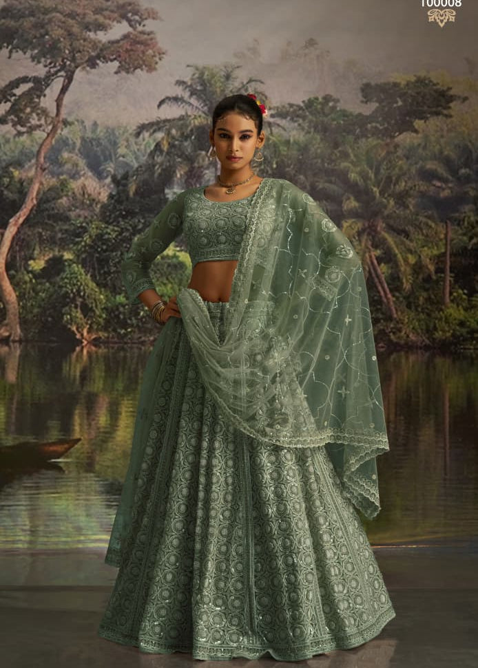 Grand Wedding Embroidered Lehenga Choli
