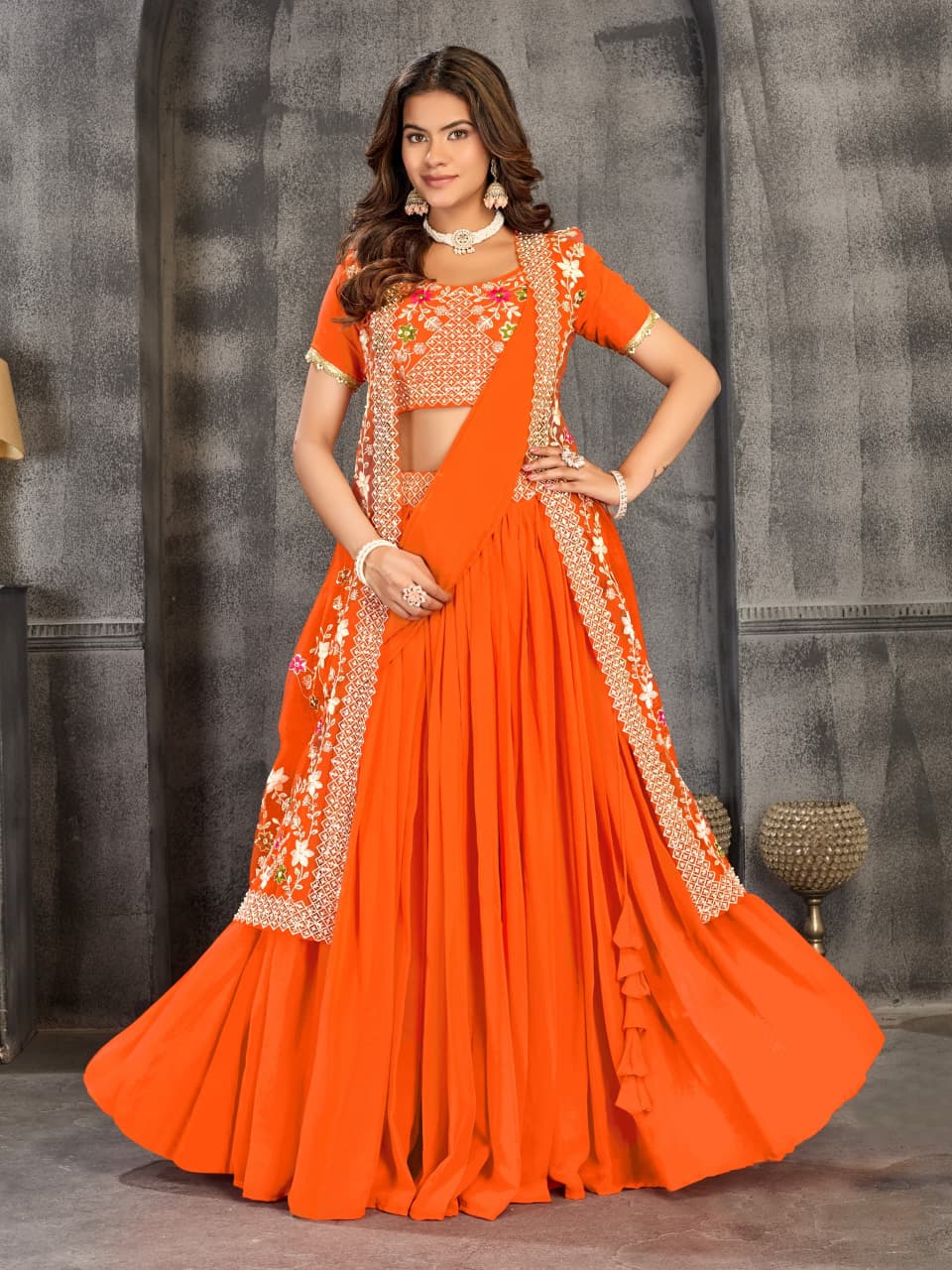 Classic Net Koti Half Saree