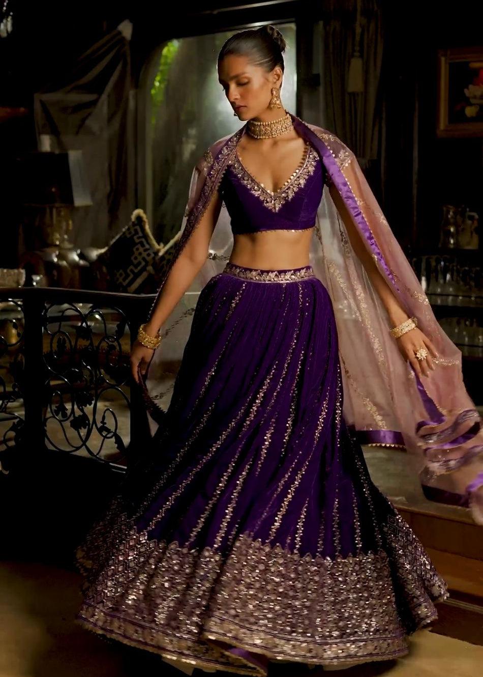 Wedding  Blue Lehenga Choli