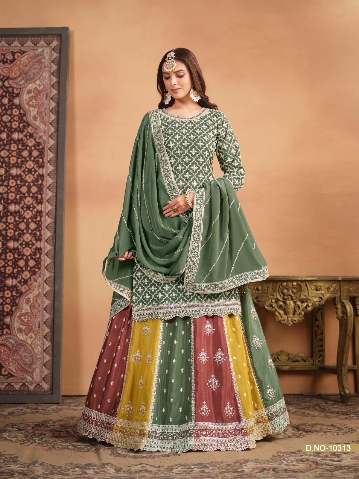 Designer  Multy Colored Lehenga Top Collection