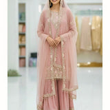 Designer Embroidered Straight Suit