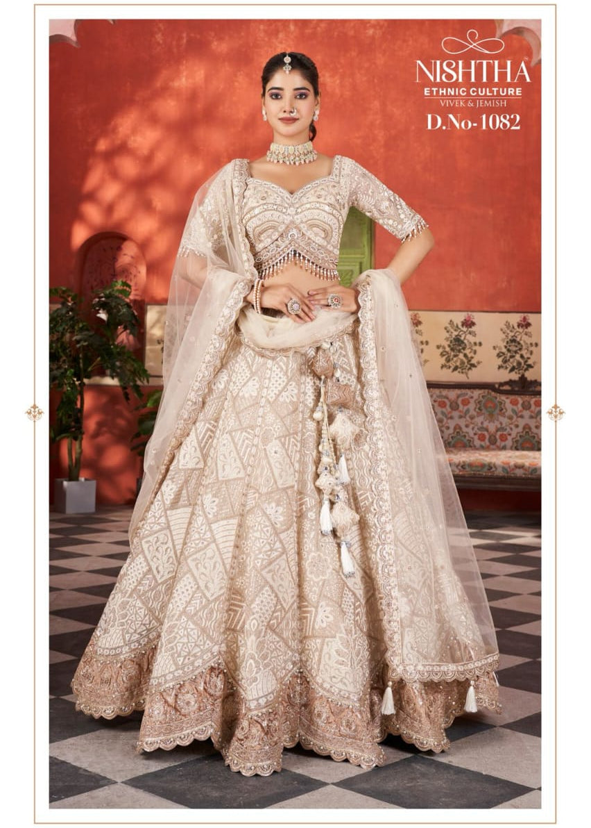Elegance Bridal Embroidered Lehenga