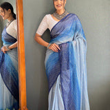 Rimzim Soft Naylone Sequance Saree