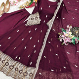 Blooming Embroidered Anarkali Gown