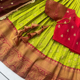 Treditional Kanjivaram Silk Lehenga