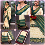 Beautiful Art Silk Jacquard Border Saree