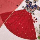 Charming Collection Of Red Kids Lehenga Choli