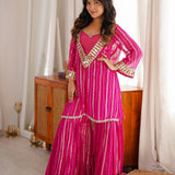 Exclusive Pink Real Mirror Suit