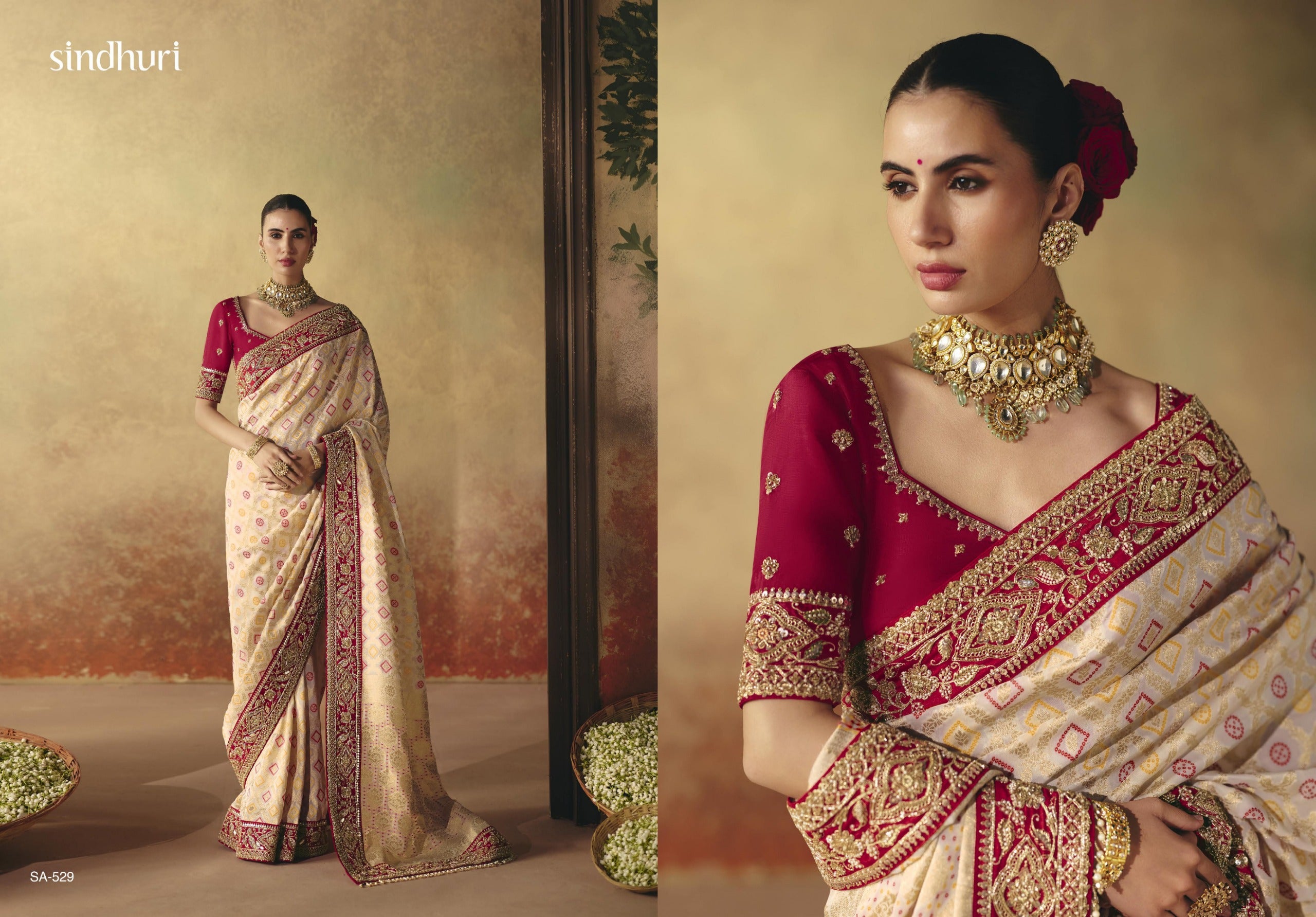 Suhag Wardrobe Bandhej Saree