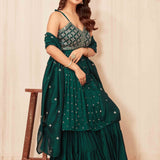 Classical Embroidered Top Sharara