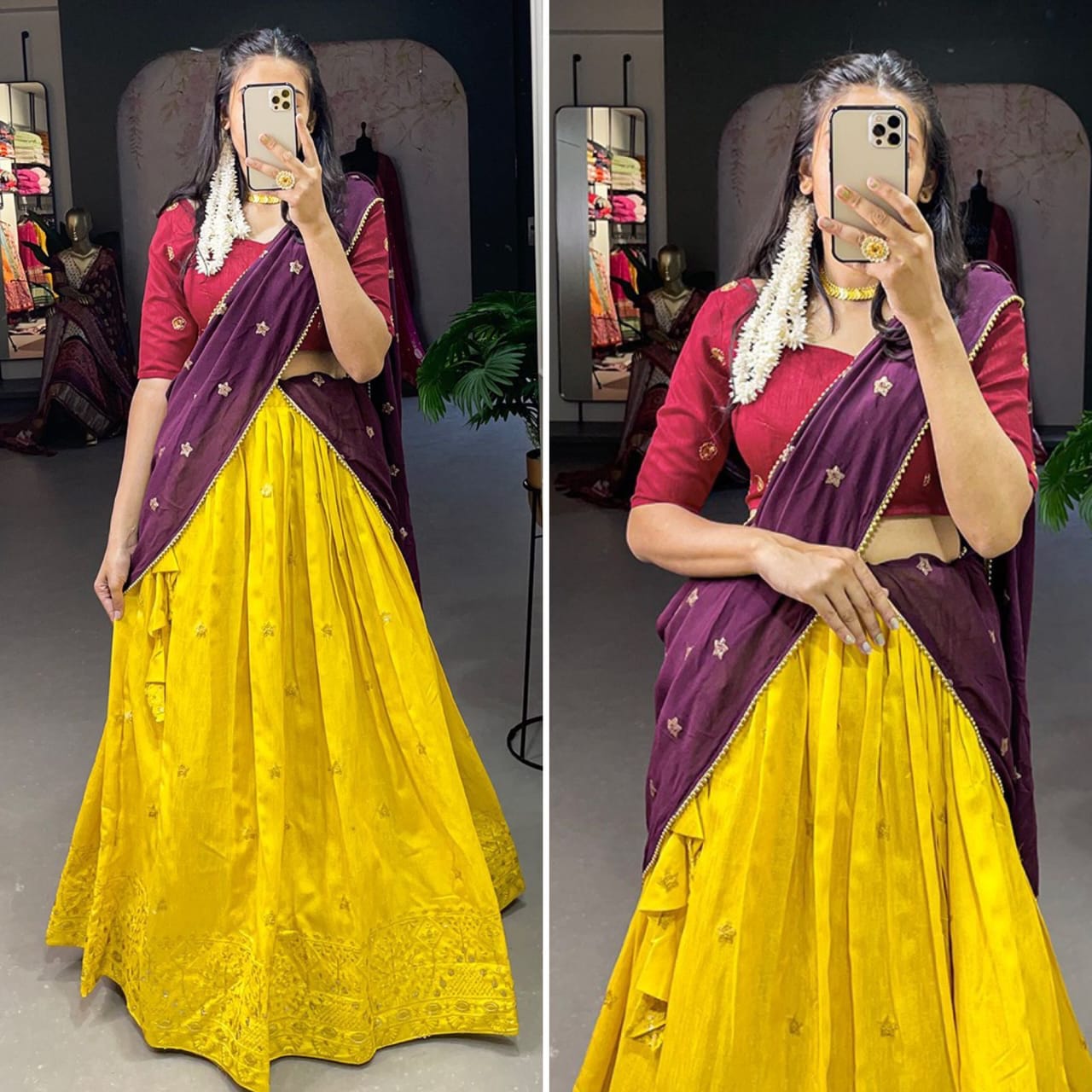 Heavy benglory Lehenga choli