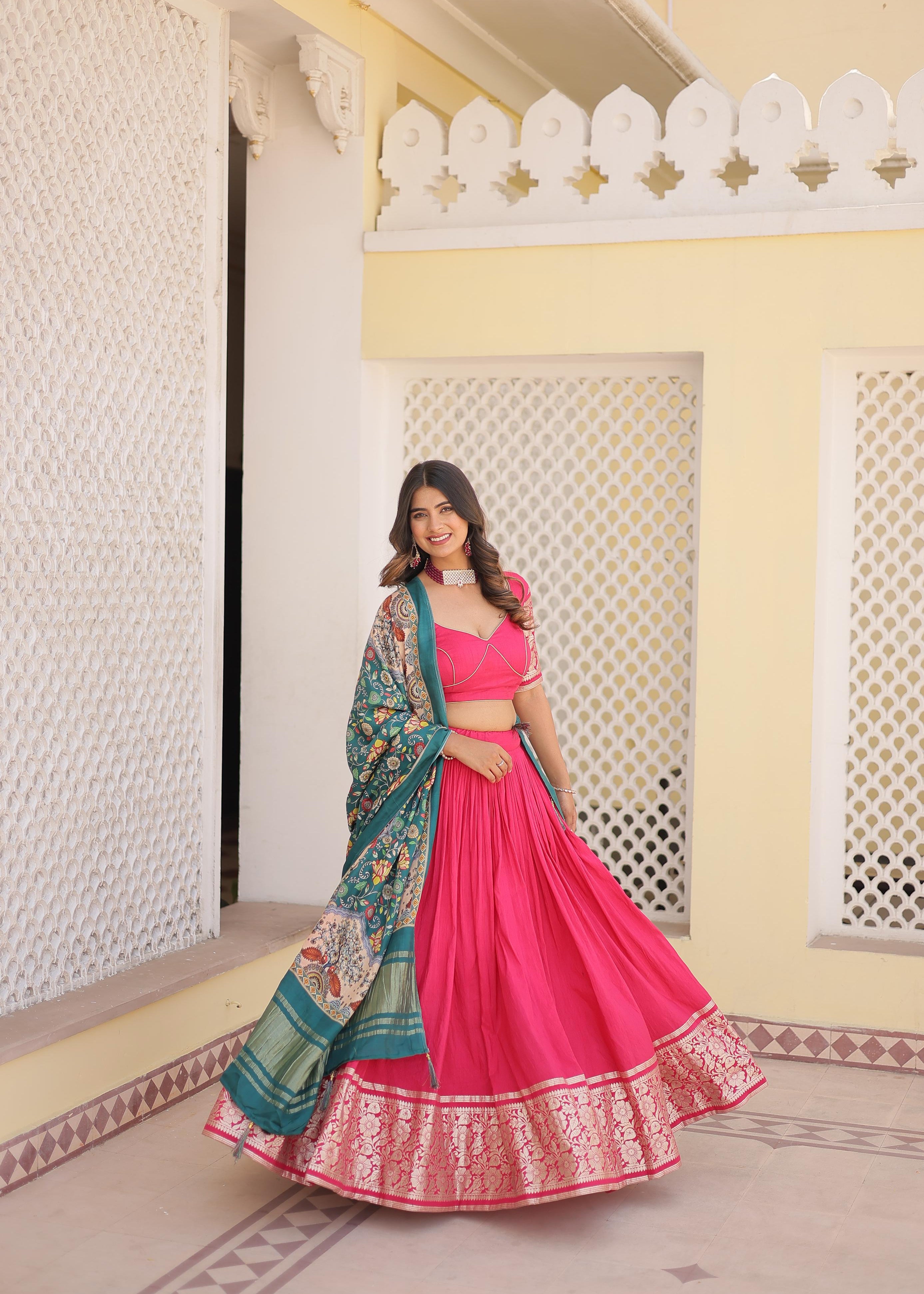 Allure Trending Gajji Silk Lehenga