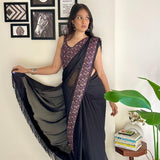 Black Rangoli Silk Saree Collection