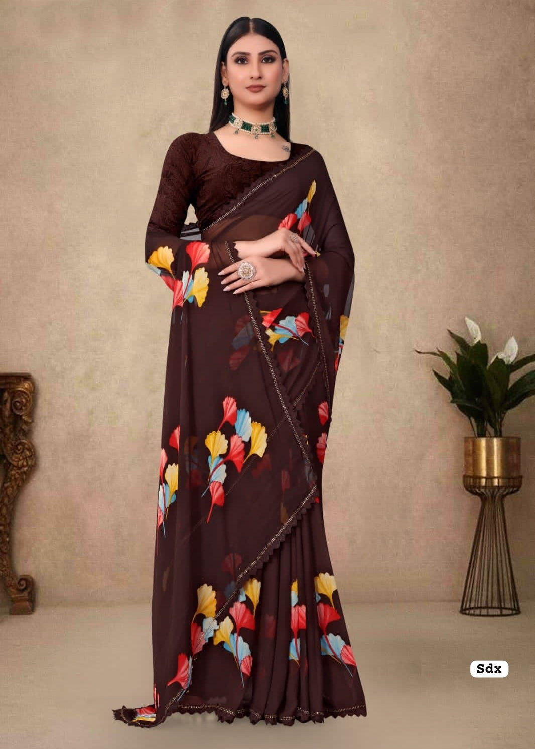 New Launching Floral Print Saree