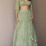 Wedding Lahenga Choli with Full Embroidery