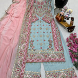 Designer Partywear Sharara Suit