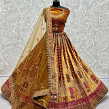 Wedding bridal velvet embroidery Patch Lehenga