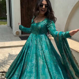 Festival Leheriya Print Anarkali Gown