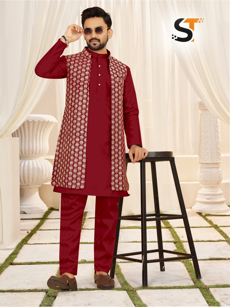 Heavy Banglori Silk Men's Kurta