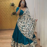 Attractive Malay Satin Silk Lehenga Choli