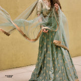 Satin silk lehnga with zari Lehenga