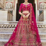 Crafting Dreams with Velvet Touch: Elevate Your Bridal Journey with Our Luxe Lehengas