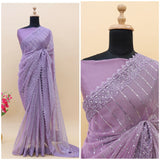 Beautifull Heavy Embroidered Saree