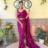 Gorgeous Sequnce Work Saree