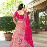 Imperial Pure Viscose Pink Lehenga