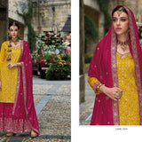 Partywear Embroidered Suit Sharara