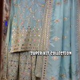 Designer Pure Viscose Top Sharara