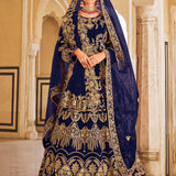 Premium Bridal Wear Velvet Lehenga Choli