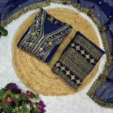 Royal Blue Pakistani Suit Collection