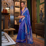 Handloom weaving silk saree