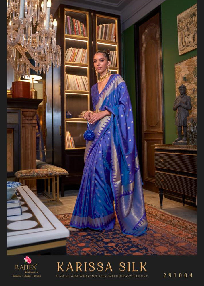 Handloom weaving silk saree