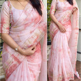 Gorgeous Shaded Organza Silk Saree