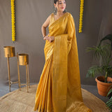 Soft Copper weaving  Saree