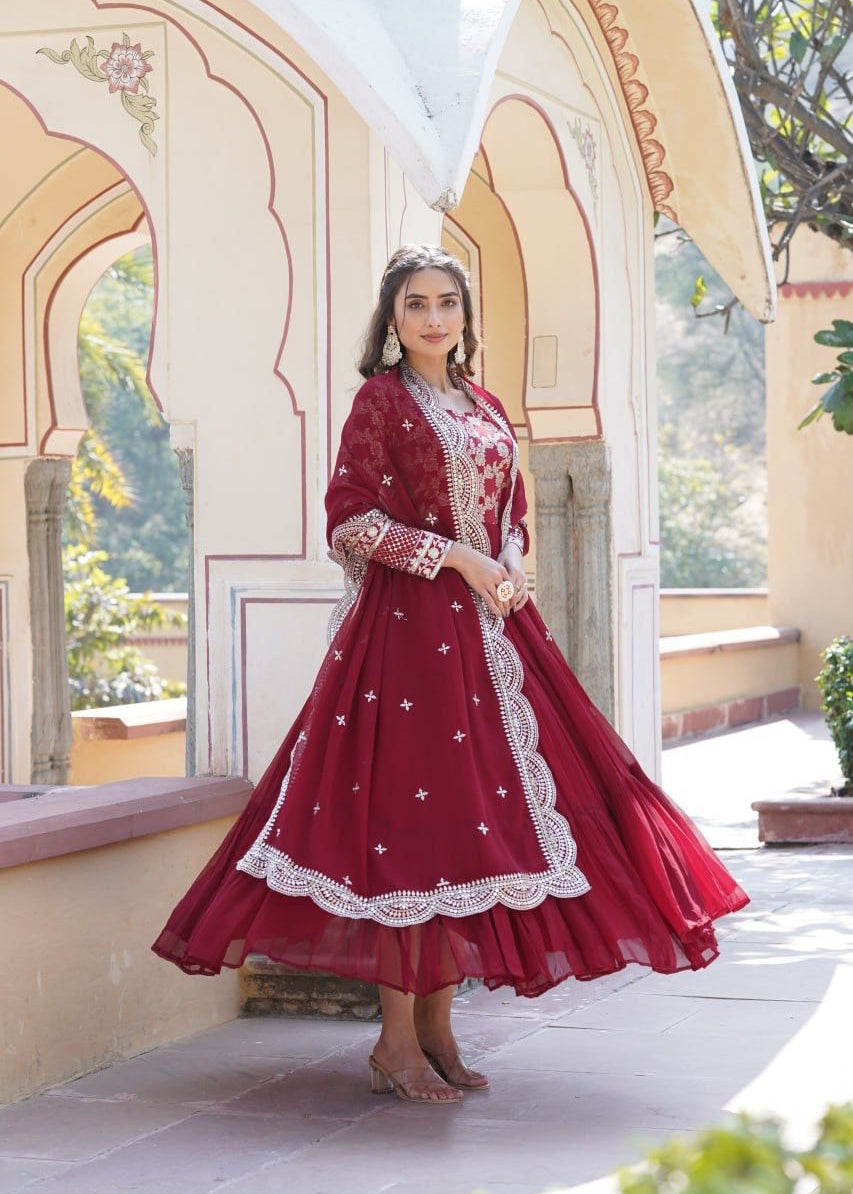 Blooming Viscose Anarkali Gown Collection