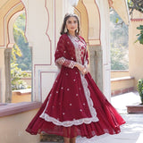 Blooming Viscose Anarkali Gown Collection