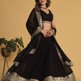 Attractive Georgette Party Wear Lehenga