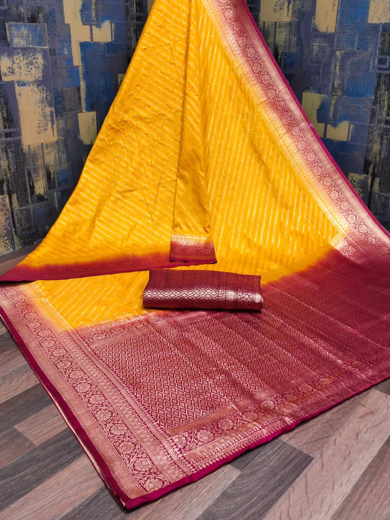 Premium Dola Silk with mina Work Saree