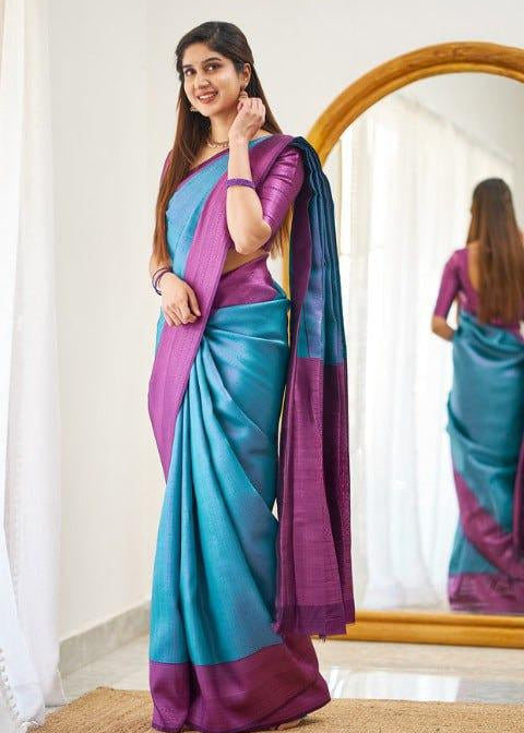 Beautiful Art Silk Jacquard Border Saree