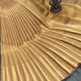 Beautyfull Golden Tissue Silk Saree